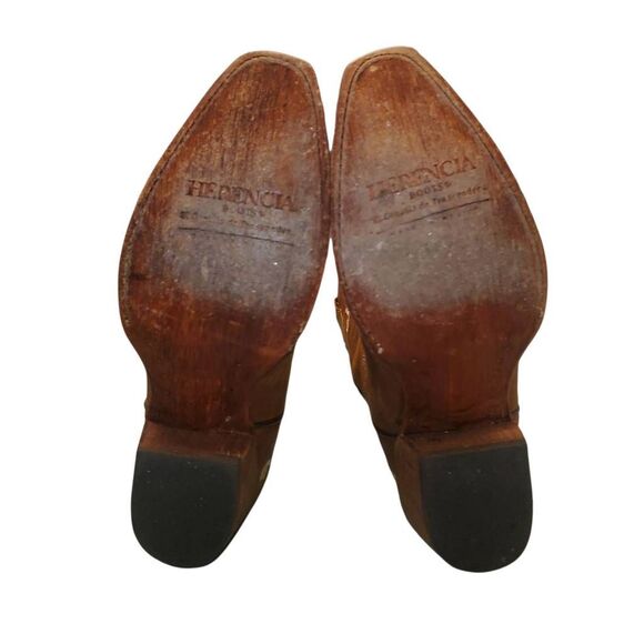 Herencia Crazy Lazer Floral Embroidered Rodeo Toe Boots Women's US 7 - Picture 9 of 9